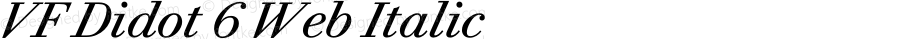 VF Didot 6 Web Italic