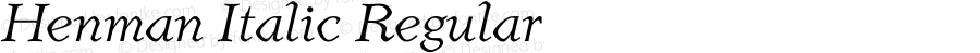 Henman Italic