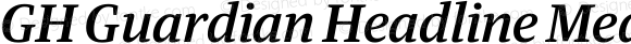 GH Guardian Headline Medium Italic