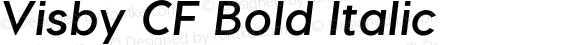 Visby CF Bold Italic