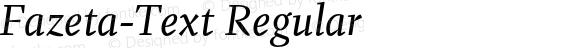 Fazeta-Text Regular