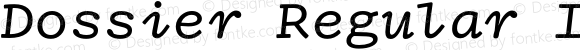 Dossier Regular Italic