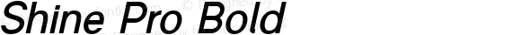 Shine Pro Bold Oblique