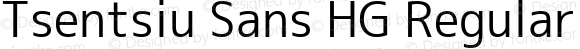 Tsentsiu Sans HG Regular