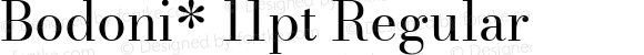 Bodoni* 11pt Regular