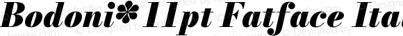 Bodoni* 11pt Fatface Italic