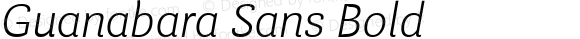Guanabara Sans Extra Light Italic