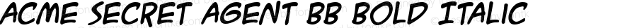 ACME Secret Agent BB Bold Italic