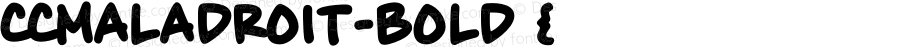 ☞CCMaladroit Bold