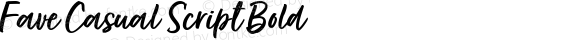 Fave Casual Script Bold