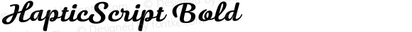 HapticScript Bold