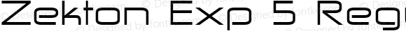 Zekton Exp 5 Regular Version 4.001;com.myfonts.easy.typodermic.zekton.extended.wfkit2.version.3wxj