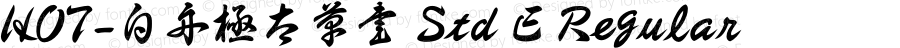 HOT-白舟極太草書 Std E Regular