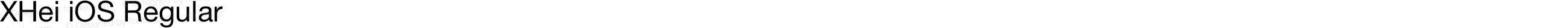 XHei iOS Regular
