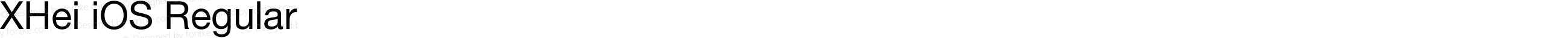XHei iOS Regular