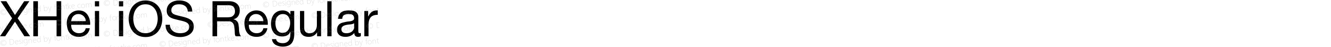 XHei iOS Regular