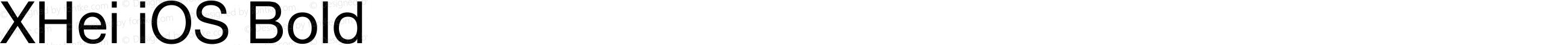 XHei iOS Bold