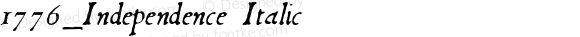 1776_Independence Italic