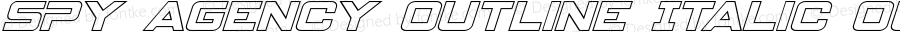 Spy Agency Outline Italic