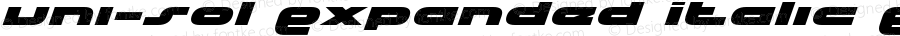 uni-sol Expanded Italic