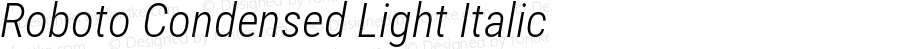 Roboto Condensed Light Italic