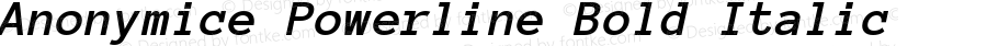 Anonymice Powerline Bold Italic