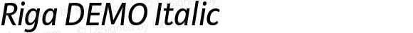 Riga DEMO Italic