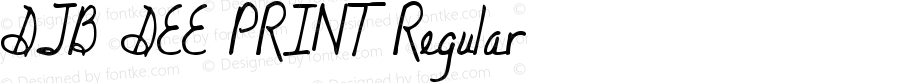 DJB DEE PRINT Regular