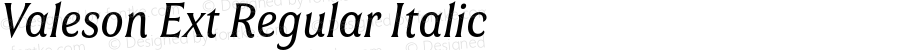 Valeson Ext Regular Italic