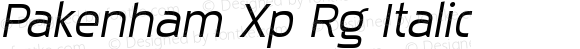 Pakenham Xp Rg Italic