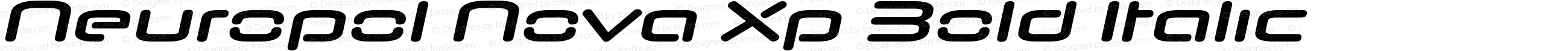 Neuropol Nova Xp Bold Italic