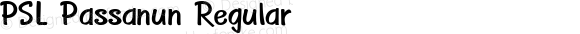PSL Passanun Regular PSL Series 3, Version 1.0, release November 2000.