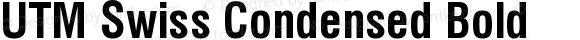 UTM Swiss Condensed Bold Bộ Font chữ Việt sử dụng bảng mã Unicode