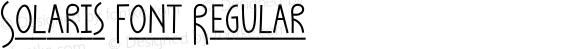 Solaris Font Regular