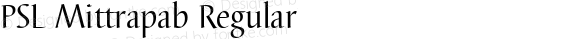 PSL Mittrapab Regular PSL Series 3, Version 1.0, release November 2000.