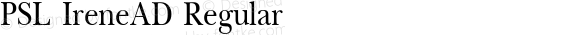 PSL IreneAD Regular Series 1, Version 3.5.1, release September 2002.