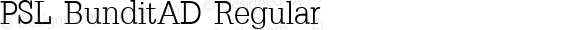 PSL BunditAD Regular Series 2, Version 3.5.1, release September 2002.