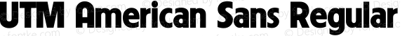 UTM American Sans Regular Bộ Font chữ Việt sử dụng bảng mã Unicode