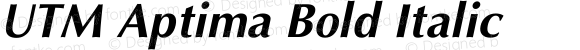 UTM Aptima Bold Italic