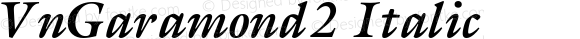 VnGaramond2 Italic