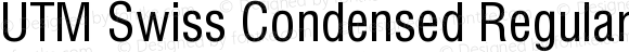 UTM Swiss Condensed Regular Bộ Font chữ Việt sử dụng bảng mã Unicode