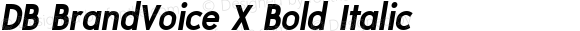 DB BrandVoice X Bold Italic