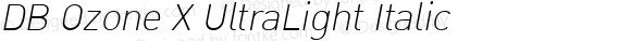 DB Ozone X UltraLight Italic