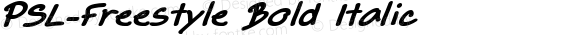 PSL-Freestyle Bold Italic
