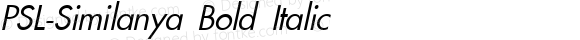 PSL-Similanya Bold Italic