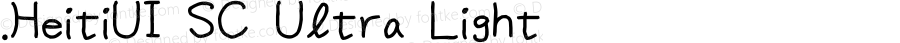 .HeitiUI SC Ultra Light