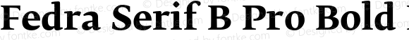 Fedra Serif B Pro Bold Regular