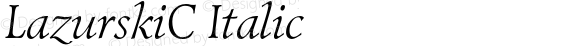 LazurskiC Italic