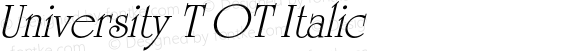 University T OT Italic