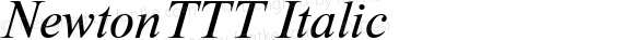 NewtonTTT Italic